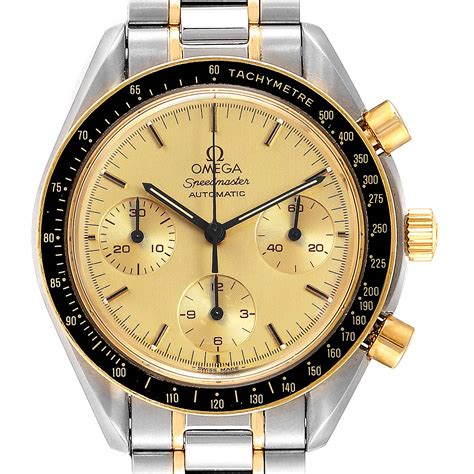 omega speedmaster 18k gold.